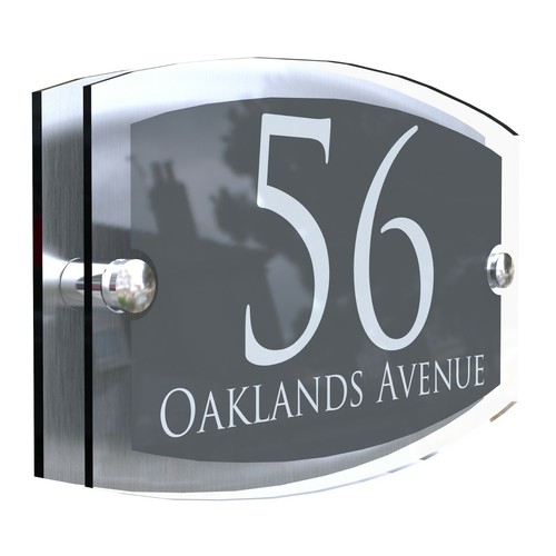 Anthracite house sign plaques - anthracite,