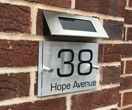 House number plaques - number,