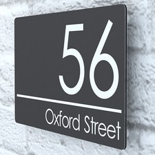 Modern House Number Plaques