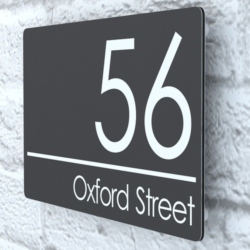 Modern house number plaques - modern,