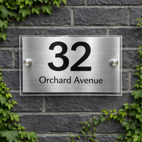House number plaques - house,