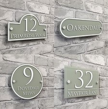 Traditional House Number Sign