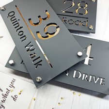 Personalised House Number Sign