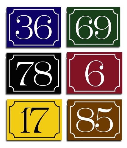 House number plaques - house,