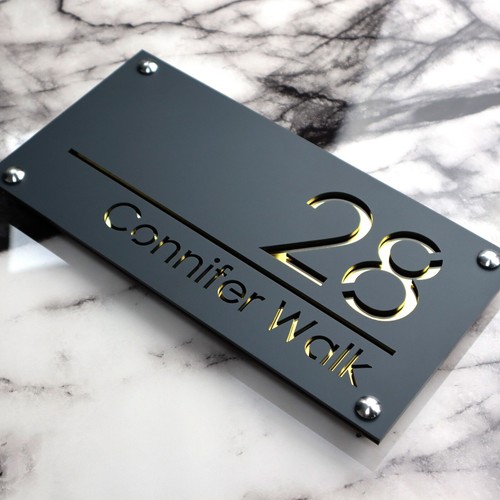 House sign personalised door - house,