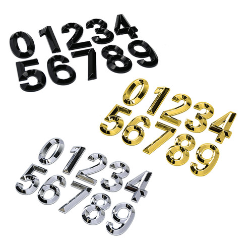 9cm door numbers - 9cm, house