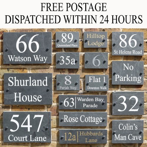 Deep engraved natural slate - deep,
