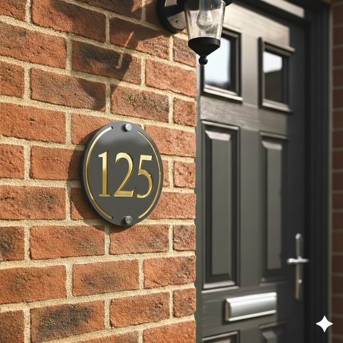 Personalised house number - house,