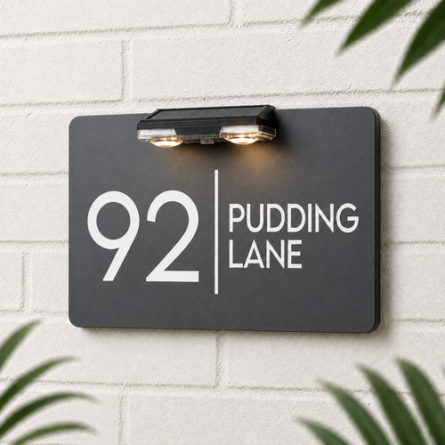 House number plaques - number,