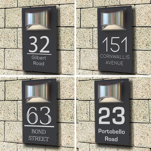 House number plaques - house,