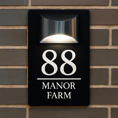House number plaques - number,