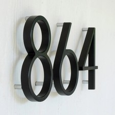 Modern Floating House Numbers