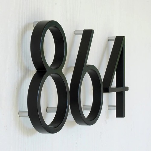 Modern floating house numbers - modern,