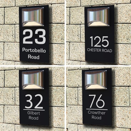 House number plaques - house,