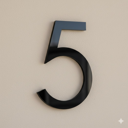 Modern floating house numbers - modern,