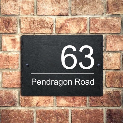 Personalised house number - house,
